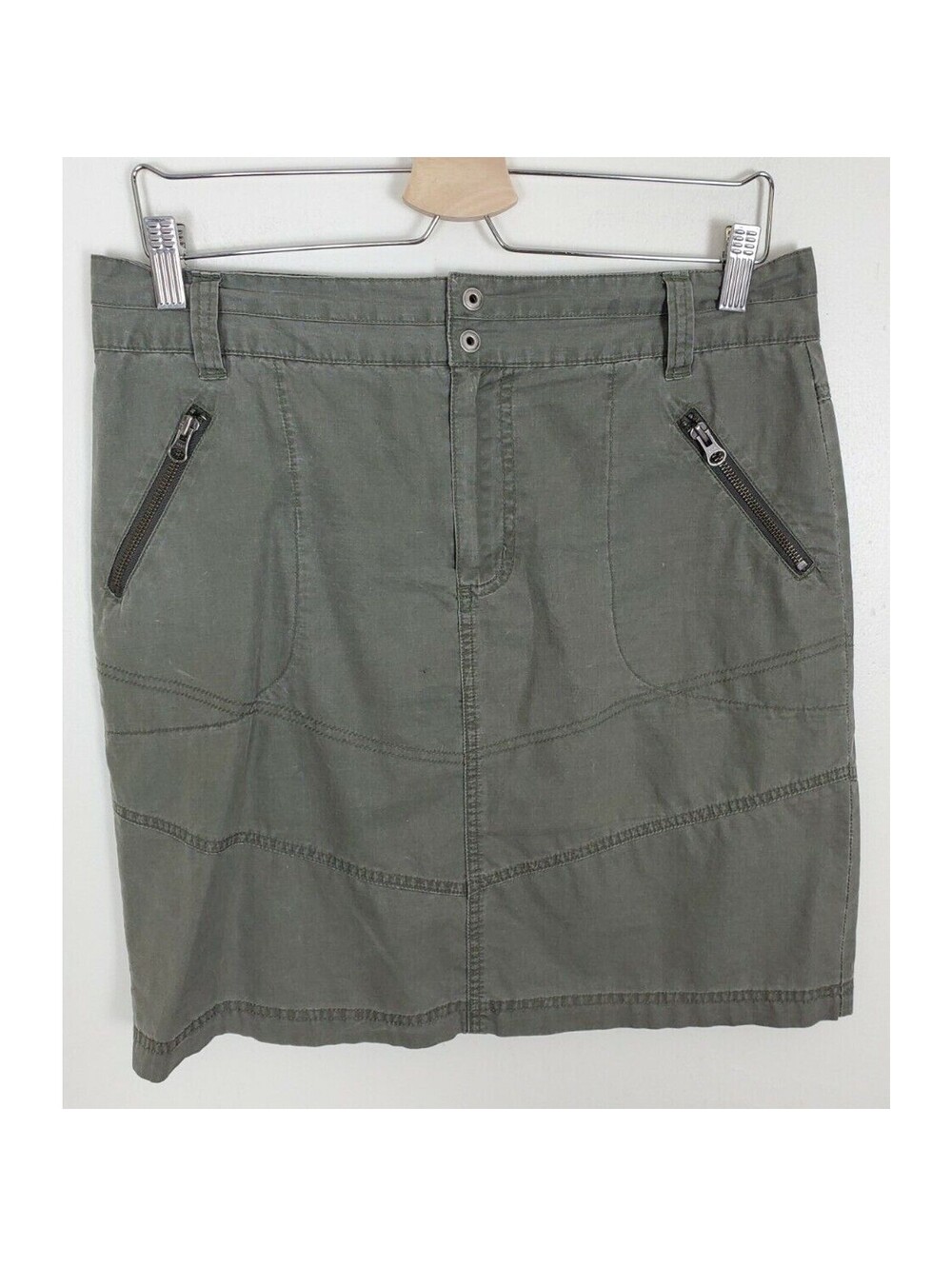 Colombia Women's Size 10 Olive Green Skirt Zip Outdoor Lightweight